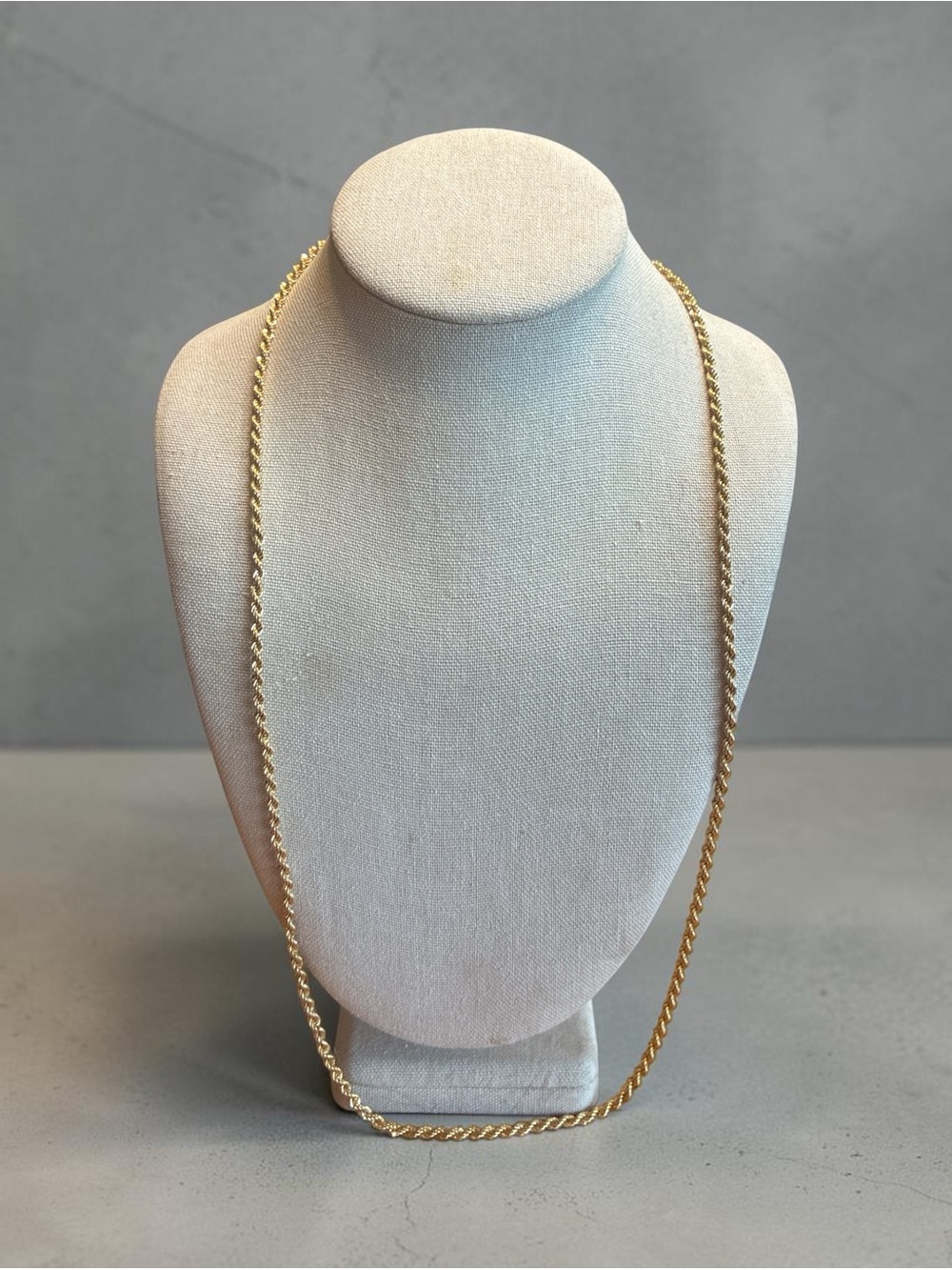 Monet Gold Rope Chain Necklace ~ 30 Inches